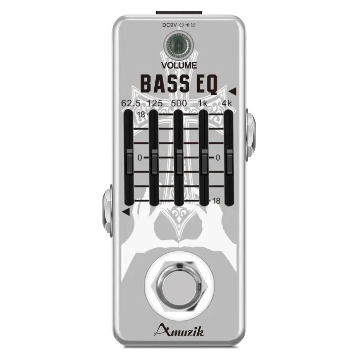 Pedal De Igualización De Bajos 5-Band EQ Zikzic Para Electric Bass Con ±18dB Por Cada Banda EQ Seeker (62.5Hz 125Hz 500Hz 1kHz 4kHz) - 1