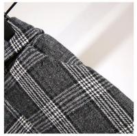 Falda A-Line Vintage De Cintura Alta En Khaki Con Patoleta Cierre Con Botones Y Rayas Para Mujer Talla Grande Longitud Media Pierna Moda 2024 - details 10