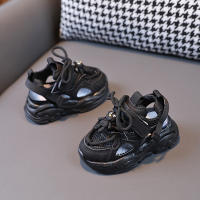 Zapatos Deportivos Transpirables Para Niños Y Niñas Con Suela Suave Para Primavera Otoño Caminar Y Correr Zapatos Casuales De PU Para Edad 7-13 - details 5