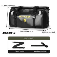 Bolsa De Pared Trasera Impermeable Para Motocicleta Viaje Exterior Equipaje Seco Bolsa De Manillar 40/66 Motorbike Luggage Backpack - details 22