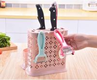 Cubertería de plástico para utensilios de cocina Rosa - details 1