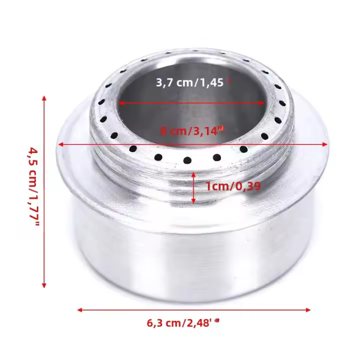Estufa De Camping TARKA Portátil Mini De Aluminio Con Tapa Para Cocinar Al Aire Libre Ideal Para Escalada Y Senderismo - 1