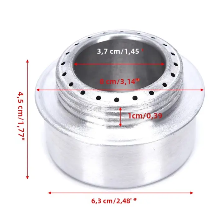 Estufa De Camping TARKA Portátil Mini De Aluminio Con Tapa Para Cocinar Al Aire Libre Ideal Para Escalada Y Senderismo - 1