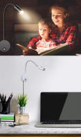 2pcs Lámpara De Lectura USB 5V Para Cama Y Pared Con Dobladillo Largo De 15" Luz LED De 3W Regulable Por Toque Para Estudio Y Trabajo - details 8