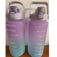 Botella Deportiva De Agua Con Marca De Tiempo Reutilizable Y Portátil Para Adultos Material De Plástico PP Para Gimnasio Y Viajes - details 0