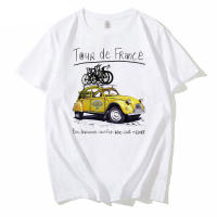 Camiseta De Moda ROAD TRIP Para Hombre Ciclismo Al Aire Libre Impresión En Coche Creativa Camiseta Blanco Hipster Joven O-Neck Polyester - details 0