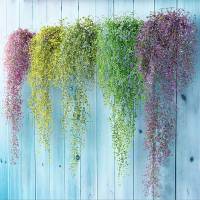 2pcs Vinatera Artificial De Iva Verde Falsa Para Decoración De Jardín Y Hogar Hojas De Willow Rattan Plásticas Colgantes Para Aire Acondicionado - details 8