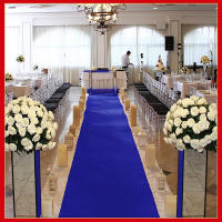 Carpetilla De Boda De Color Azul Real 1M/1.2M Para Exterior Decoración De Corredor No Tejida Para Ceremonia De Boda Fiesta Navidad - details 11