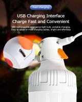 Lámpara LED Recargable USB Para Exteriores 60W Luz De Emergencia Con Gancho Para Camping Pesca Y Luces Nocturnas Portátiles Para Tiendas - details 4