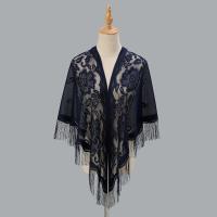 Cardigan Con Borlas Y Parches En V Para Mujer Estilo Vintage Chaqueta De Noche Para Fiesta Y Comidas Talla Única Color Múltiple - details 16