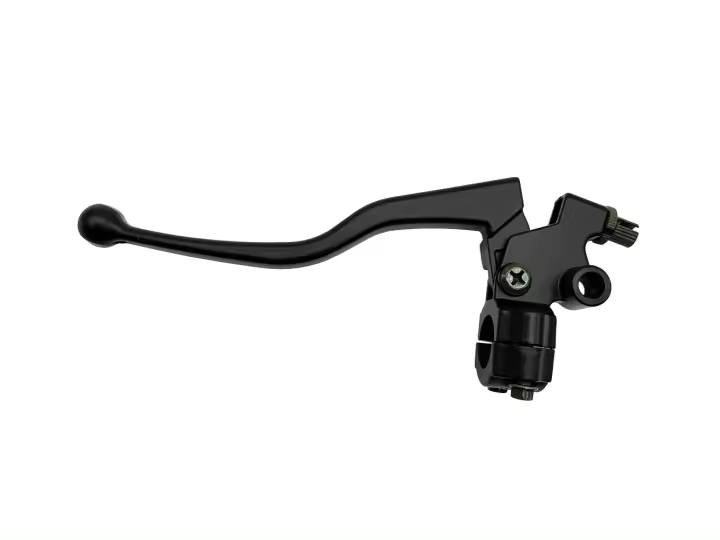 Manillar De Aluminio Negro Para Motocicleta Y ATV Con Palanca De Embrague Y Freno Cable Delantero Braido Accesorios De Motocross - 1