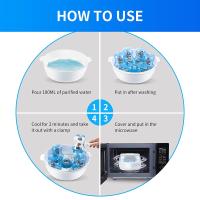 Esterilizador De Vapor Para Microondas Para Botellas De Bebé Almacenamiento Y Soporte De Tetas Alta Temperatura ABS P.P. - details 6