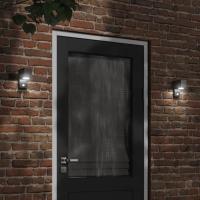 vidaXL Lámpara de exterior aluminio fundido a presión negro Con sensor No, Sí - details 1