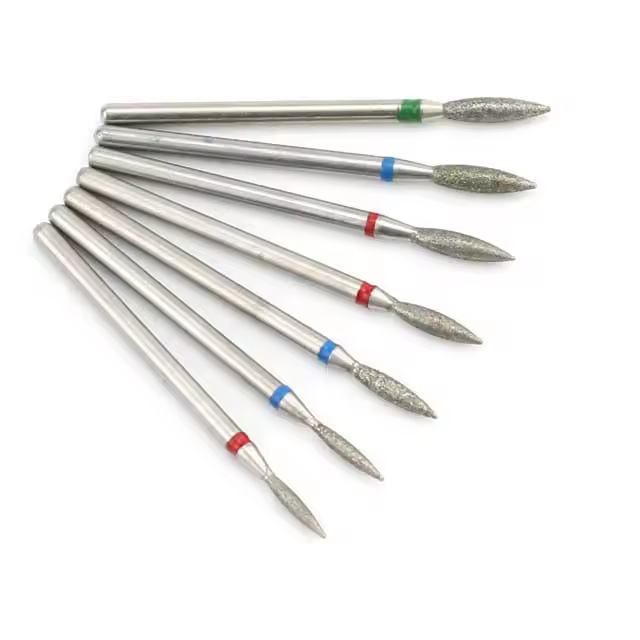 Set De 7 Piezas Cortadores De Uñas Diamantados Para Máquina Eléctrica De Manicura Accesorios Para Limpiar Cutículas Y Gel - 1