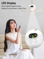 Ventilador De Techo Portátil Para Acampar Y Carpa Con Batería Recargable De 8000mAh Control Remoto Y Luz Air Circulators - details 5