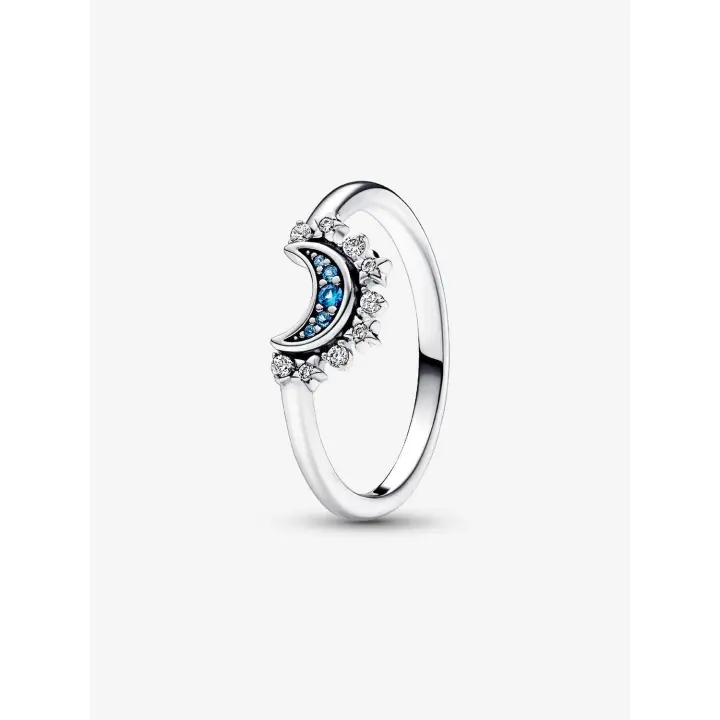 Brillante Celestial - Plata de Lei Pandora - Anillo de Luna Azul - 1