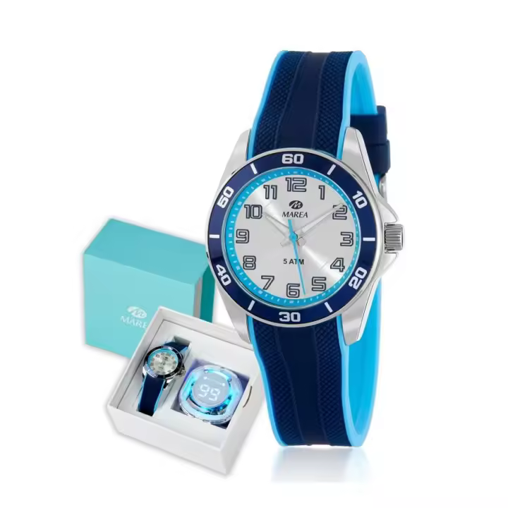Reloj MAREA B35373/1 Comunión + Auriculares Blueetoth Regalo Niño - 1