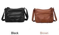 Nueva Llegada Bolso De Hombro Para Mujer En Cuero PU Retro Bolso Mensajero Ligero Bandolera Monedero Bolso De Mano Estilo Fashion - details 1