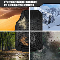 Alfombra De Goma Para Coche, Alfombrilla Universales Antideslizante, 2 Delanteras y 2 traseras - details 8