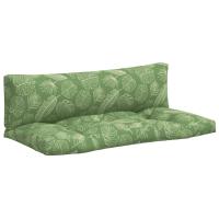 vidaXL Cojines para palés 2 unidades tela Oxford Color Verde brillante,  Azul y blanco,  Negro y blanco y mas Cojín Decorativo de Asiento Cojines de muebles de salon - details 0