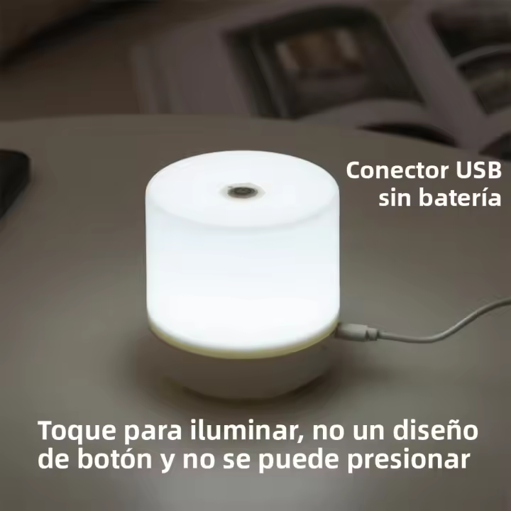 Lámpara De Noche LED Creativa Para Dormitorio Con Iluminación Táctil Y Ajustable Para Lectura En Cama Luz De Mesa USB Para Estudiantes De Colegio - 1
