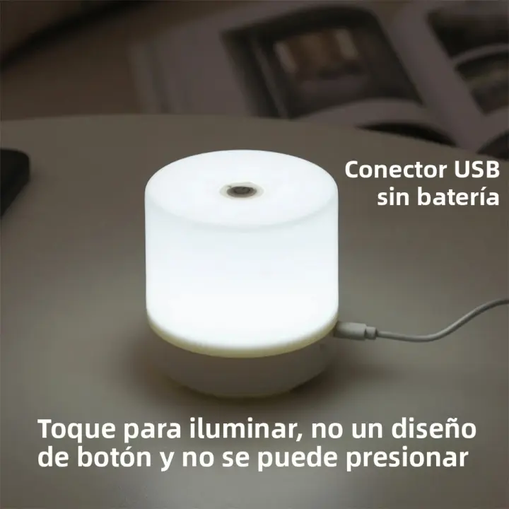 Lámpara De Noche LED Creativa Para Dormitorio Con Iluminación Táctil Y Ajustable Para Lectura En Cama Luz De Mesa USB Para Estudiantes De Colegio - 1