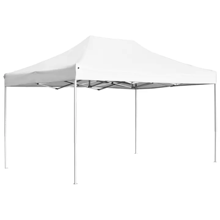 vidaXL Carpa plegable profesional de aluminio blanca 4,5x3 m - 1