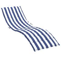 vidaXL Cojín de tumbona tela Oxford Color Estampado de hojas,  Azul y blanco,  Negro y blanco y mas Cojín Decorativo de Asiento Cojines de muebles de salon - details 1