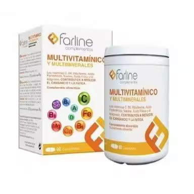 FARLINE MULTIVITAMINICO Y MULTIMINERALES 60 COMP - 1