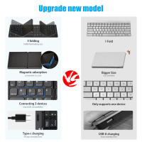 Mini Teclado Portátil Plegable Inalámbrico Bluetooth Para Mac Windows Laptop Tablet Teclado Numérico Delgado Y Ligero - details 4