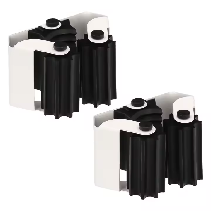 Soporte Adhesivo / Atornillable Oryx para Escobas, Fregonas, Cepillos y Recogedores (Blister 2 Piezas) - 1
