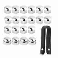 Juego De 20 Cubiertas Para Tornillos De Rueda De Coche 17mm Kit De Protección Antirroto Para Audi Accesorios De Neumáticos - details 3