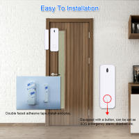 Sensor De Puerta Y Ventana Inalámbrico 433MHz Mini Alarma De Seguridad Sensor Inteligente Para Recordatorio De Apertura De Puertas Accesorios De Alarma De Hogar - details 6