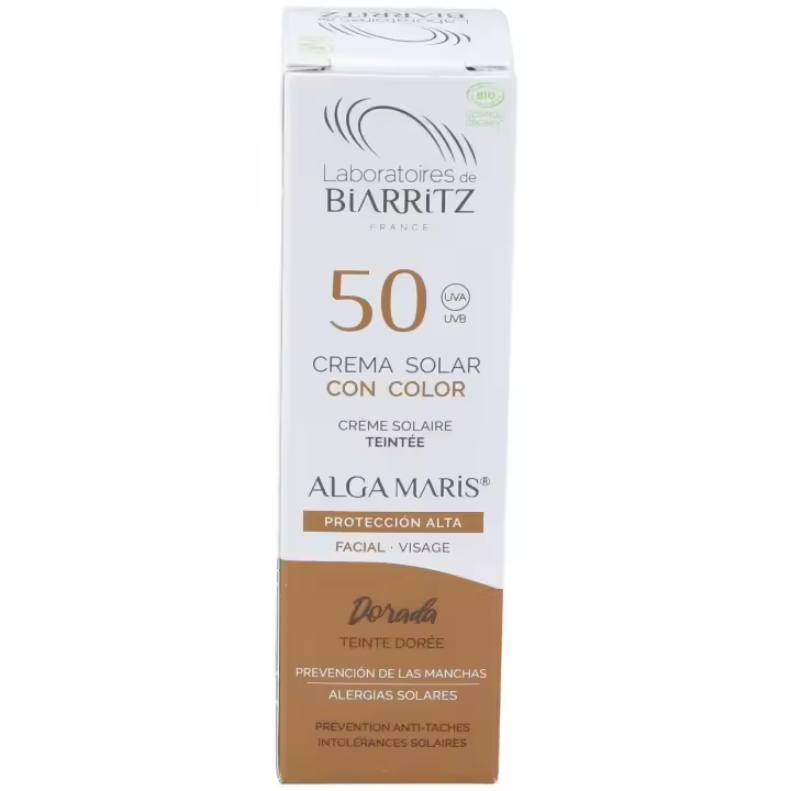 Laboratoires De Biarritz Crema Facial Color Dorado Spf50 50Ml - 1