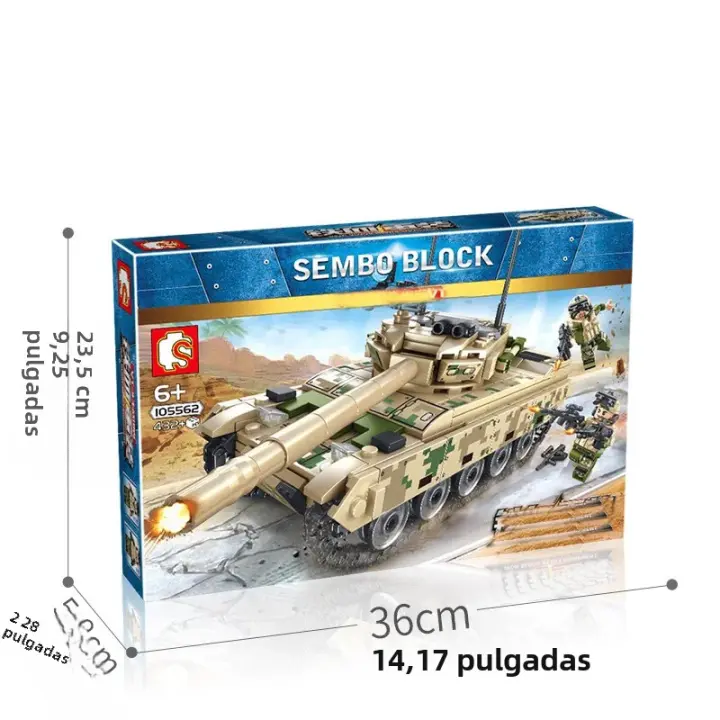 Bloques De Construcción De Tanque VT-4 Principal 432PCS Con Figuras De Soldado Y Armas Para Juego De Ciudad Y Policía Para Niños De 6 a 12 Años - 1