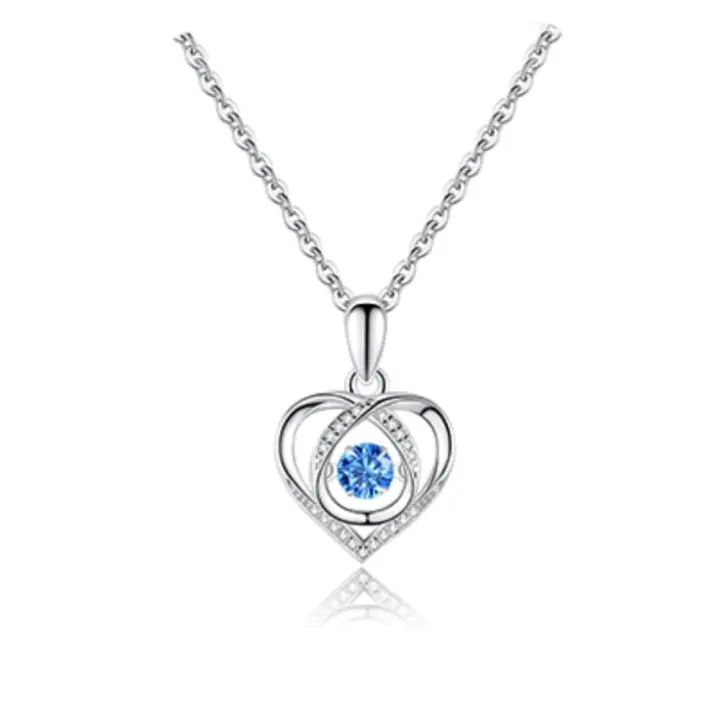 Collar de Mujer en Plata 925 con Cadena de corazón - 1