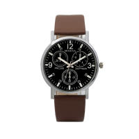 Reloj De Cuarzo Para Hombre Con Vidrio Azul Y Correa De Cuero Reloj Casual Y Moda Diametro De La Fuente 38mm Material De La Caja De Aluminio - details 2