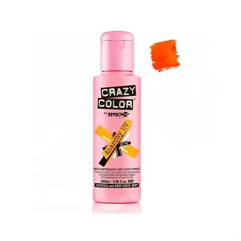 Coloracion de Fantasia Crazy Color 76 Anarchy Uv Naranja 100 ml. - 1