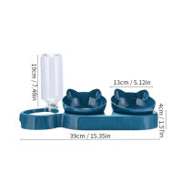 Tazón De Alimentos Para Gatos Y Perros Con Dispensador Automático Y Contenedor De Agua Antideslizante Doble Taza - details 8