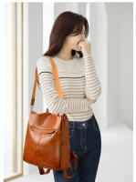 Mochara Nueva mochara Retro de gran capacidad, mochara informal de PU para Mujer, Bolsa de viaje al aire libre de alta gama - details 4