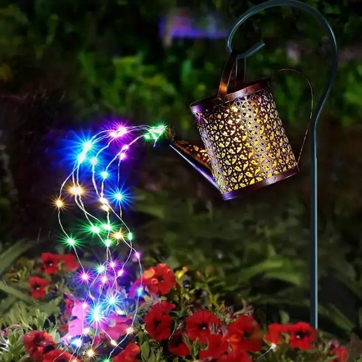 Luces Solares LED Para Jardín Impermeables Colgantes Para Caminos Y Paseos Decoración De Navidad Cadena De Luces Contemporáneas Tamaño 5m - 1