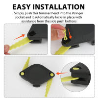 Juego De Cabeza De Trimmer Para Ryobi Con Hoja De Plástico RAC155 Repuesto Para Cortacésped Tipo De Corte Recto Sin Frenado - details 7