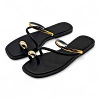 Calzados soraia, Sandalias Planas de Mujer con anillo dorado y Detalles Metálicos, Estilo Minimalista con Tira Dedo, Diseño Elegante para Verano, Perfectas para Playa, Paseos o Eventos Casuales ✅ Entrega 24/72h a España (península) Playa Metal Playa Playa - details 10