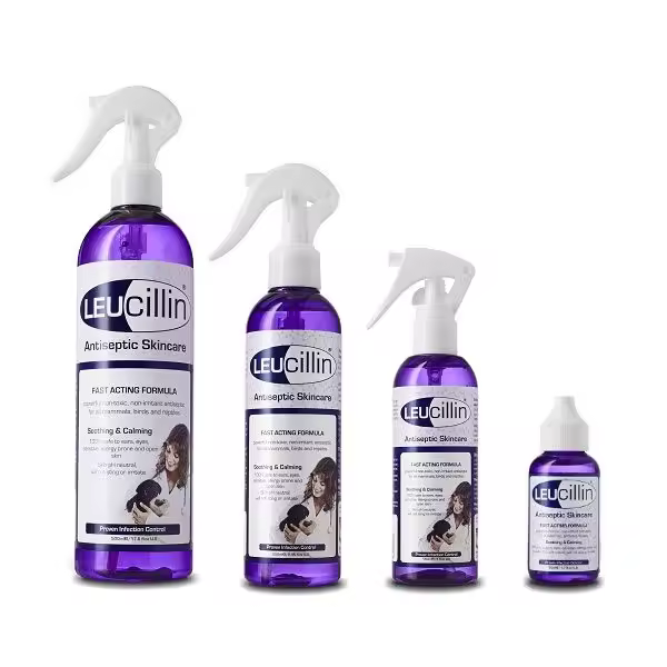 Leucillin spray antiséptico 250 ml Solucion Antimicrobiana de Accion Rapida - 1