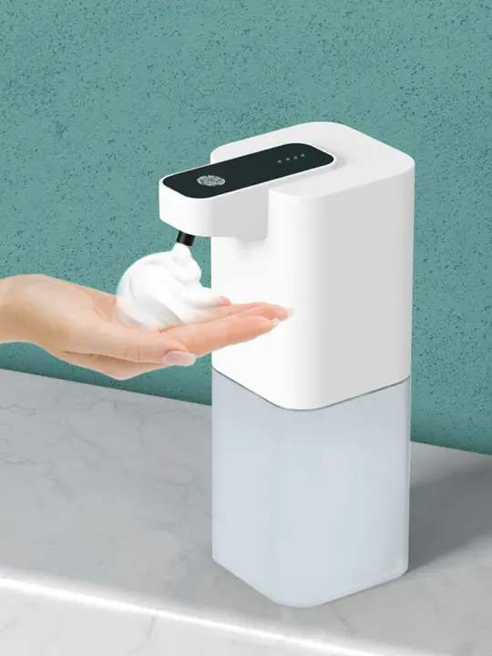 Dispensador De Jabón Automático Inductivo Espuma USB Recargable Inteligente Dispensador De Alcohol Spray Capacidad 400mL - 1