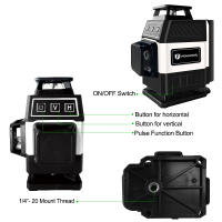 Pracmanu Mini 16 Líneas Nivel De Láser 4D Líneas Verdes Auto-Nivelado Horizontal Y Vertical Banda De Luz Verde Potente - details 6