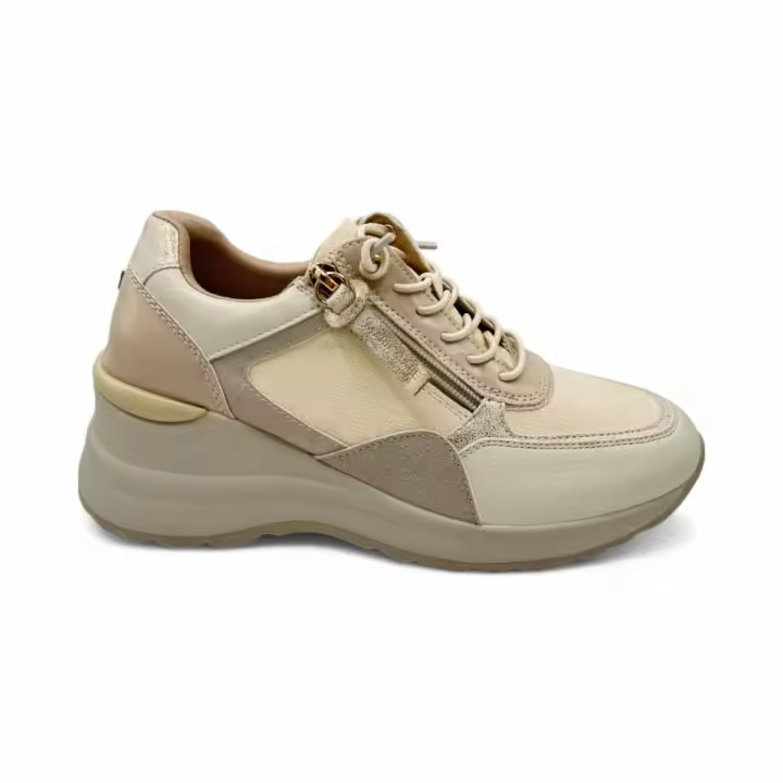 Zapatillas marca Maria Mare para mujer en color beig - 1
