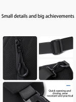 Bolso De Hombro Para Hombre Casual Impermeable Y Resistente Al Desgaste Con USB Recargable Y Compartment Interior Bolsa De Pecho - details 10