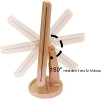 Espejo de maquillaje de vanidad iluminado de 3 pligues, aumento de 1X/2X/3X, Espejo de Mesa Brilliant de 21 LED with Pantalla tacthil, rotación ajustable de 180 - details 1