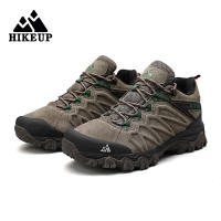 Zapatos De Senderismo De Cuero HIKEUP De Alta Calidad Duraderos Para Hombres Deportes Al Aire Libre Trekk Ing Subida Caza Zapatillas Respirables Talla True - details 21